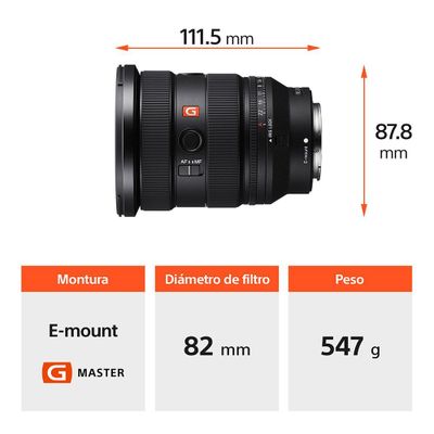 Imagen 2 del producto Lente Zoom Gran Angular SEL1635GM2