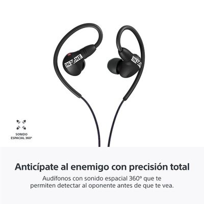 Imagen 2 del producto Audífonos internos para juegos INZONE E9 Negro Sony