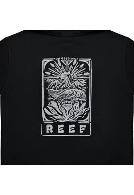 Imagen 2 del producto Polerón Mjer Reef Full Zipper Black Print White
