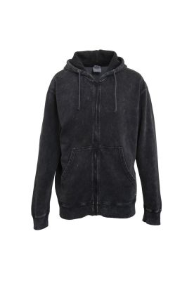 Polerón Zipper Men Black Logo Back Rainbow