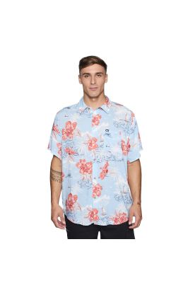 Camisa Reef Men Floreada Celeste
