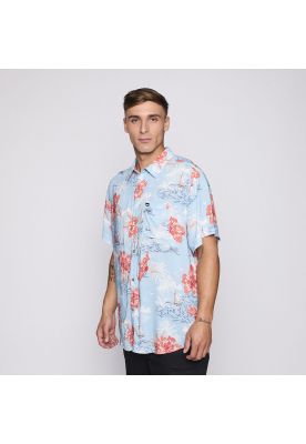 Imagen 2 del producto Camisa Reef Men Floreada Celeste