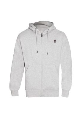 Poleron Men Full zipper ""No Time To Stop"" Gray