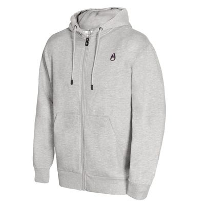 Imagen 2 del producto Poleron Men Full zipper ""No Time To Stop"" Gray