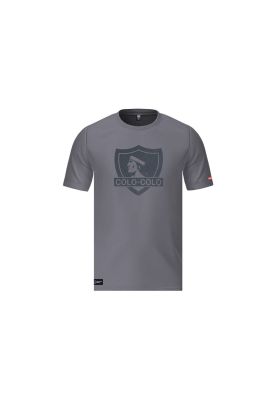 Imagen 1 del producto Polera Colo Colo Urbano Hombre Gris Escudo Negro