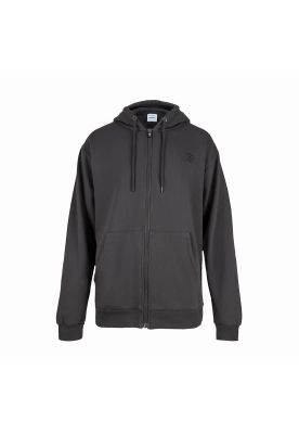 Poleron Men Full zipper Grey Black Cross