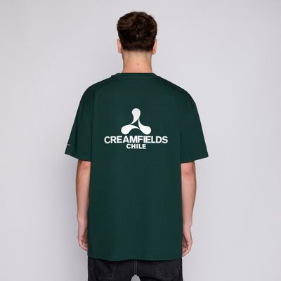 Imagen 1 del producto Polera Creamfields x Whatup Green Logo White
