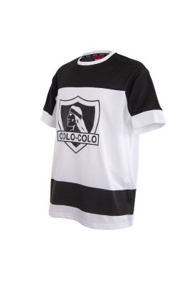 Imagen 2 del producto Polera Colo Colo Urbano Blanco y Negro '25 Escudo Front