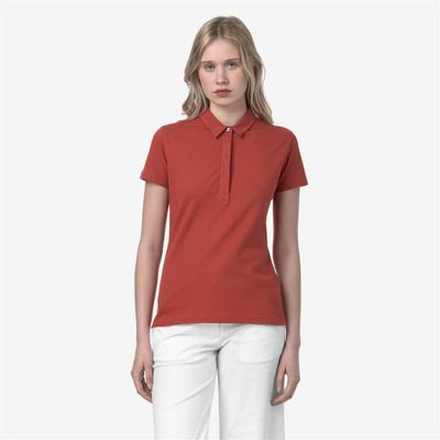 Imagen 2 del producto Polera K-Way Women Amedea Pique Red Jasper