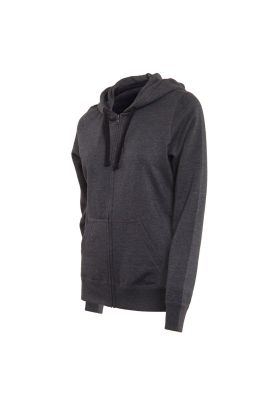 Imagen 2 del producto 
Poleron Women Zipper Icon Solid Flee Black Heather