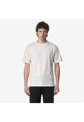 Polera K-Way Men Solo White Bleach Melange