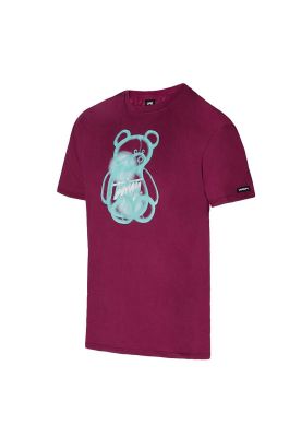 Imagen 2 del producto Polera Men Oversize Bear Purple Burgundy