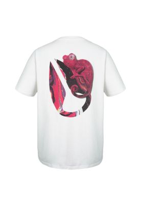 Imagen 2 del producto Polera Nixon Men White Iguana Fuchsia