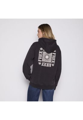 Imagen 2 del producto Polerón Reef Women Full Zipper Black Chasing Sun