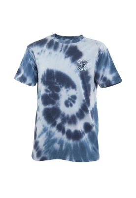 Polera Men Tye Die Blue White