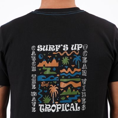 Imagen 2 del producto Polera Reef Men Surfs Up Black