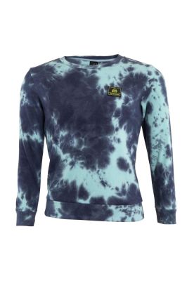 Poleron Kids Crew Tie Dye Blue Print