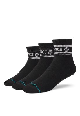 Stance Sock 3 Pack Quarter Vital Black