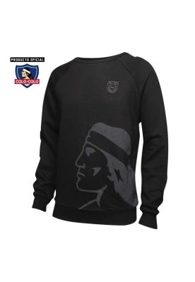 Imagen 2 del producto Poleron Urbano Negro Big Logo Colo-Colo