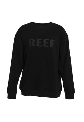 Poleron Men Crew Black Logo Front