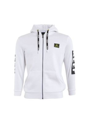 Poleron Kids Hoodie White Zipper