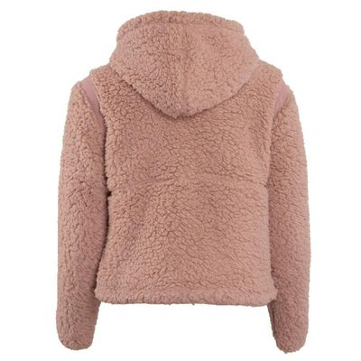 Imagen 2 del producto Poleron Kids Crop Top Sherpa Pink