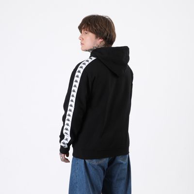 Imagen 2 del producto Polerón Kappa Men Hoodie Banda Black White Omini White