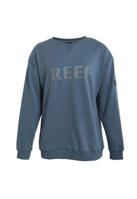 Poleron Men Crew Blue Logo Front