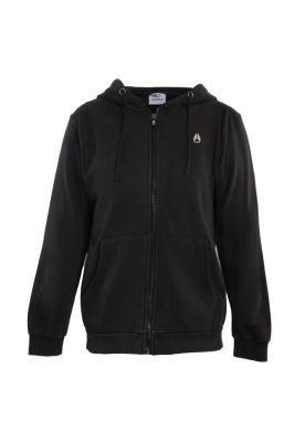Poleron Men Full Zipper Frog Black