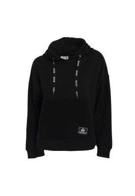 Poleron Women Hoodie Black Pink