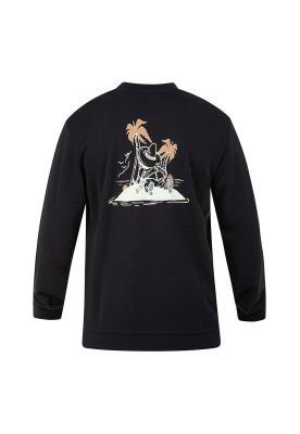 Imagen 2 del producto Poleron Lazy Days Crew Off Noir Hurley