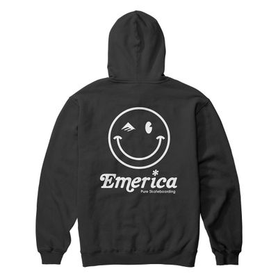 Imagen 2 del producto Poleron Men Hoodie Happy Face Black