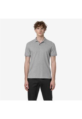 Polera K-Way Men Amedee Pique Grey Melange