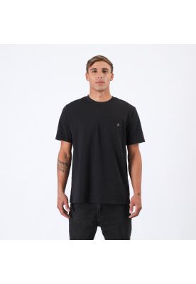 Polera Nixon Men Pocket Black Grey