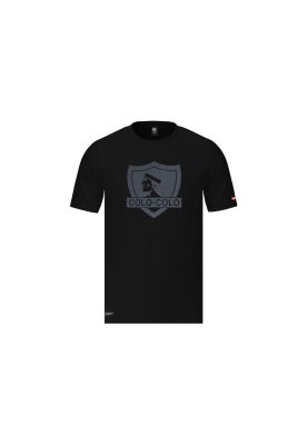 Imagen 1 del producto Polera Colo Colo Urbano Hombre Negro Escudo Gris