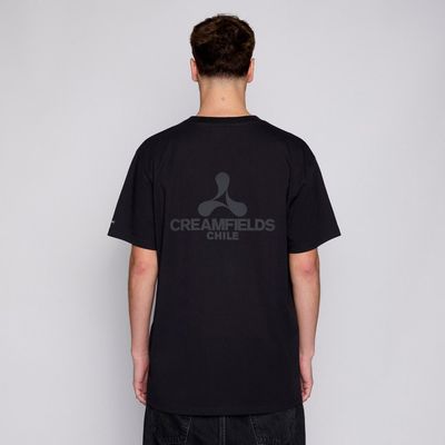 Imagen 2 del producto Polera Creamfields x Whatup Black Icon Logo dark Grey