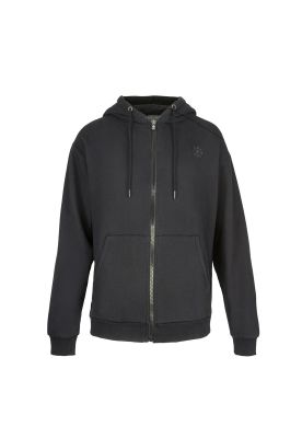 Polerón Nixon Men Full Zipper Black Cross
