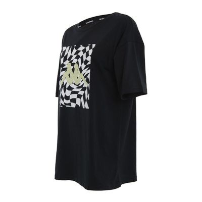 Imagen 2 del producto Polera Women Oversize Black Print Green White