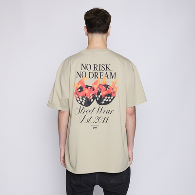 Imagen 2 del producto Polera Whatup Men No Risk No Dream Beige