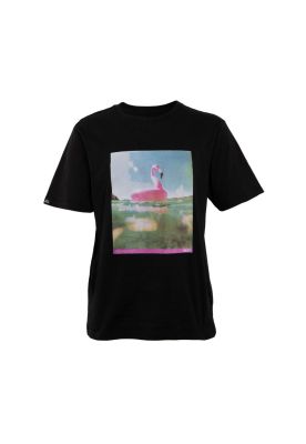 Polera Manga Corta Flamingo Black