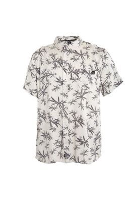Camisa Men Manga Corta Palms Beige