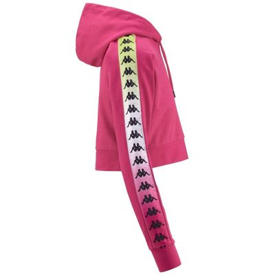 Imagen 2 del producto Poleron Crop Women Banda Tamas Degrade Fuxia White