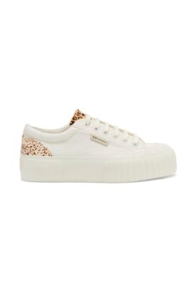 Imagen 1 del producto Zapatilla 2631 Calfhair Det White Avorio Leopard