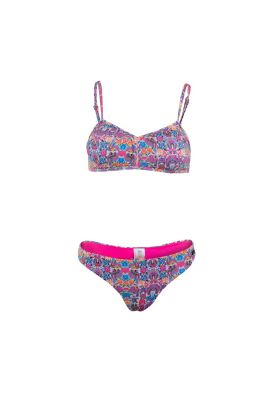 Reef Bikini Purple Flowers Print