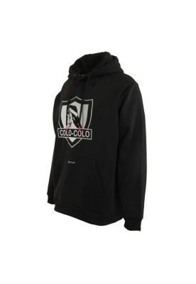 Imagen 2 del producto Poleron Colo Colo Urbano ""Escudo"" Negro y Gris