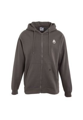 Imagen 1 del producto Poleron Men Full Zipper Charcoal Double Logo
