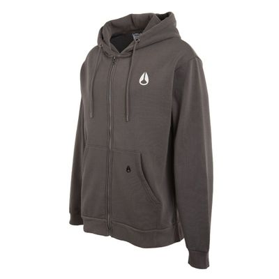 Imagen 2 del producto Poleron Men Full Zipper Charcoal Double Logo