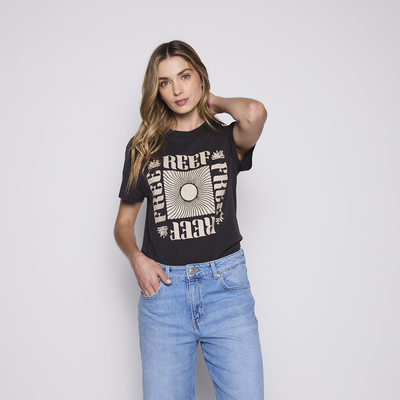 Imagen 2 del producto Polera Reef Women Black Beige