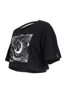 Imagen 2 del producto Crop Top Women Black Print Mistic