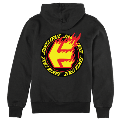 Imagen 2 del producto Polerón Etnies Santa Cruz Flame Hoodie Black